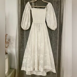 The Westside White Off The Shoulder Floral Dress